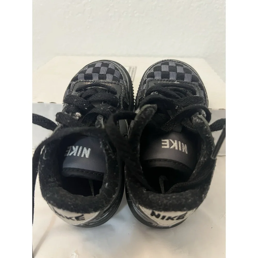 Nike Air Zoom Infiltrator Black Gray Toddler Child 5C Checkered 312818-002 2008